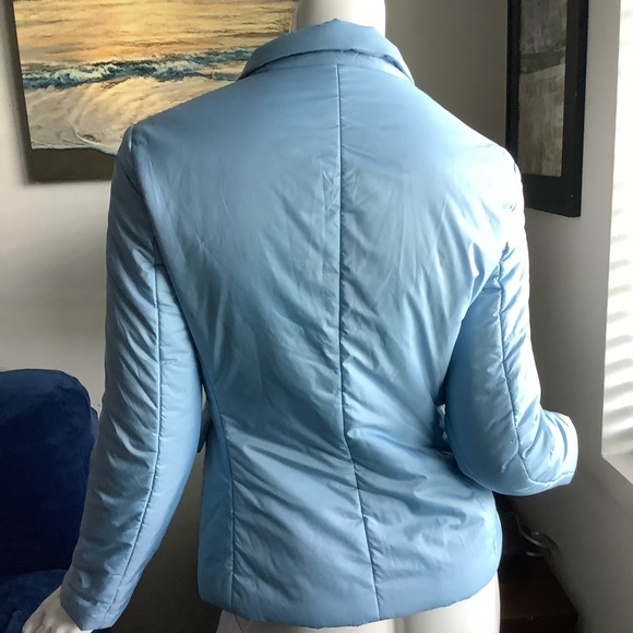 Theory Light Blue Puffer Blazer - Picture 3 of 6